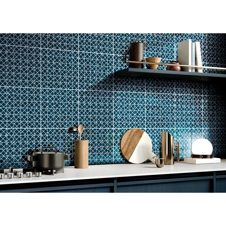 VECTORA - 2X2/12X12, BLUE, GLOSSY